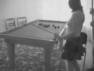 XXX hardcore porn in billiard room