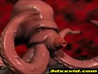 3d emo ýaşlar creampied by tentacles!