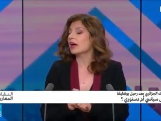 Attractive arab journalist rajaa mekki kreten off izziv.