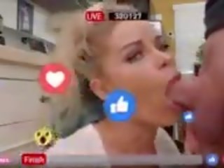 Jessa Rhodes Blowing Stepbro on Facebook Live: Free dirty video 51